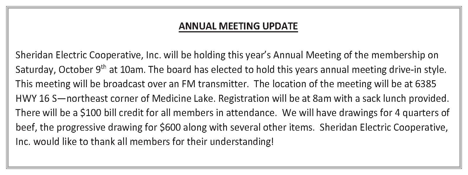 File Sheridan Electric Cooperative
